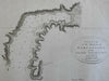 Harbor Chart Unalaska Island Aleutian Islands c. 1785 Bowen engraved survey