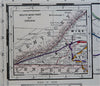 Virginia & West Virginia Richmond Charleston Norfolk c. 1880's-90 Cram large map