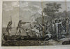 Captain Cook So. Pacific New Hebrides island landing scene 1800 engraved print