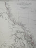 Queensland Colony Australia Brisbane Maryborough c. 1860 Weller map