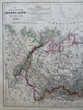 Russian Empire in Asia Siberia Kamchatka Urals 1849 engraved map