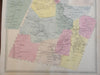 Granby Connecticut Pegville 1869 Baker & Tilden detailed town map