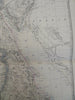 Egypt Nubia Cairo Alexandria Red Sea Nile River 1865 Johnston large folio map