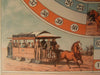 Amsterdam old horse Tramway Game Spel 1900 Vlieger Van Houten antique print