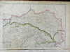 Austria-Hungary Hapsburg Empire Bohemia Croatia Vienna 1863 Lowry four sheet map