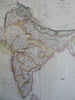 British Raj India Delhi Agra Calcutta Bombay Goa Madras c. 1856-72 Weller map