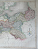 Kingdom of Prussia Silesia Westphalia Berlin Saxony c 1850-8 Archer engraved map