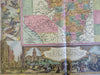 Illinois State Map 1935 Chicago Sunday Tribune nwsppr map decorative vignettes