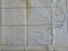 Iowa State Map U.S. Survey Details 1861 Bien lithographed folding map