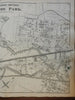 Hyde Park Massachusetts Southern Section 1876 Norfolk detailed city plan map