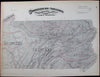 Pennsylvania climatological map Climate yearly temperature rainfall 1872 old map