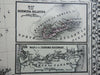 Caribbean Central America Mexico Cuba Bahamas Jamaica 1872 Mitchell map