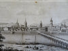 Dresden Germany Holy Roman Empire City View c. 1789 Sparrow engraved print