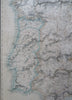 Spain & Portugal Balearic Islands inset Majorca c. 1855-60 Fullarton large map