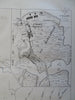 Panama Canal Isthmus Route Panama City Colon plan 1882 French detailed map route