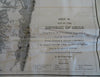 Republic of Chile Southern Portion Gold Mines Railroads 1855 engraved map