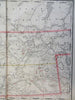 Northwest Territory Canada Alberta 1887-90 Cram scarce large detailed map