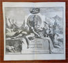 Delights of Spain & Portugal Engraved Frontispiece 1715 Philipp II Tagus print