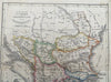 Ottoman Balkans & Greece Albania Serbia Bulgaria c. 1844 A. Baedeker scarce map