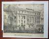 Merchant's Exchange Ruin Fire Disaster 1869 New York city Currier view print