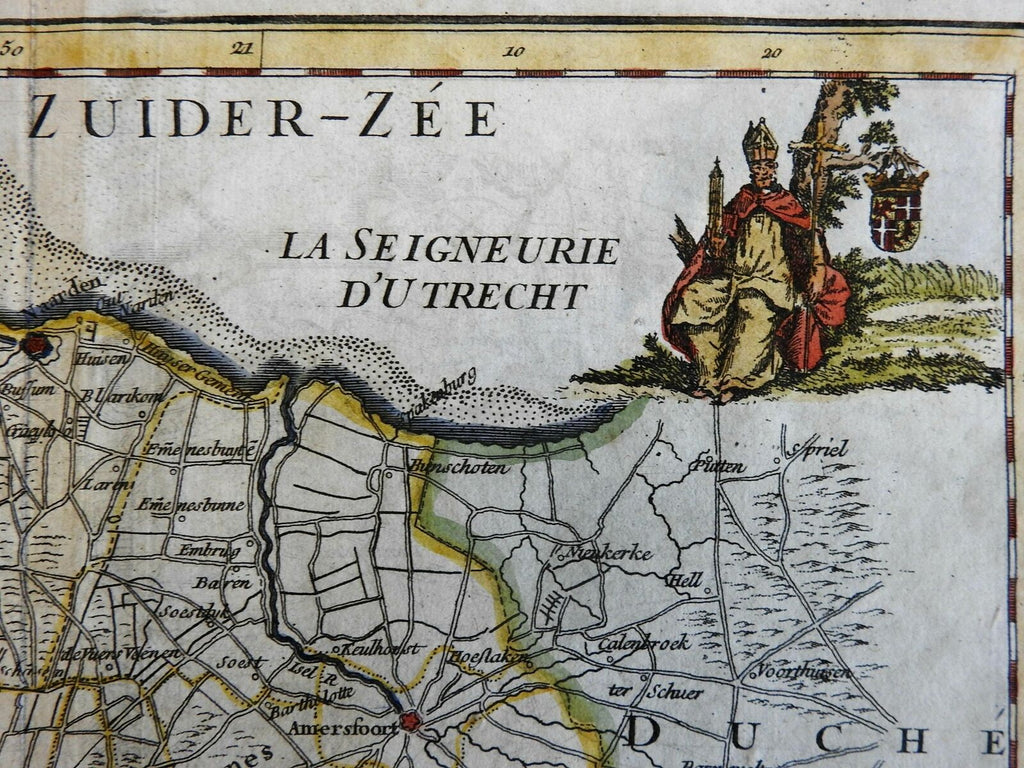 Bishopric of Utrecht Low Counties Netherlands 1767 Le Rouge decorative map
