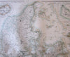 Denmark by Fullarton c. 1860 large folio sheet map Iceland Bornholm Faroe Virgin