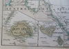 West Polynesia Papua New Guinea New Caledonia Samoa 1861 Berghaus detailed map