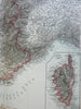 France 4 sheet map 1891 Stieler detailed map wall size amazing detail