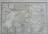 Western Russian Empire Finland Poland Ukraine c. 1863 Dufour & Dyonnet folio map