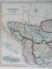 Ottoman Balkans Albania Macedonia Serbia Bosnia c. 1850-8 Archer engraved map