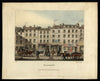 Glasgow Scotland street scene Tobacconist hotel horse carts 1825 aquatint print