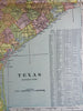 Texas oversized map w/ Eastern & Western Parts 1901 huge Cram Two Sheet Map