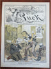 Opper art American Politics Corruption 1880's Puck Political Cartoons Lot x 10