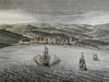 Funchal Madeira Portuguese City Harbor View 1753 G. Child engraved print