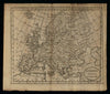 European Continent 1796 Doolittle scarce American engraved map