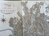 Moscow Russia city plan 1789 Neele scarce Neele engraved hand color map