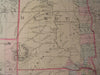 Kansas Nebraska Colorado Dakota Wyoming 1872 fine old large detailed color map