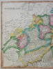 Switzerland Swiss Cantons Grisons Zurich Basel Berne Glarus c. 1830 Tanner map