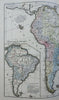 South American Indigenous Peoples & Europeans 1852 Berghaus ethnographic map