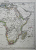 Africa European Colonies Egypt Congo Guinea Morocco Algeria 1849 Flemming map