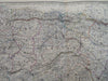 Spain & Portugal Madrid Lisbon Seville Barcelona 1865 Johnston large folio map