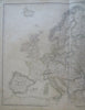 Europe France Russia Ottomans British Isles Italy c. 1855-60 Fullarton map