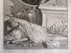 Sir Thomas Tollemache 1740's decorative large fine engraved portrait