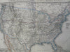 United States Mexico Caribbean Islands Mexico City 1875 Stulpnagel detailed map