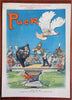 Puck covers Political Cartoons Keppler art 1891- 1911 Lot x 10 old color prints