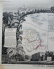 French Colonies St. Martin Guyana St. Pierre 1855 Levasseur decorative lg. map