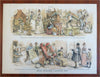 Puck U.S. Political Cartoons 1880s Politicians Lot x 10 F. Opper color prints