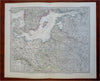 Prussia Baltic Sea Poland Lithuania Latvia Estonia 1879 Petermann detailed map