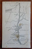 New York Poughkeepsie West Point Peekskill Dunderberg 1828 Hooker miniature map