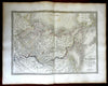 Siberia Russian Empire Kamchatka Cossacks Novaya Zemlya 1832 Lapie large map